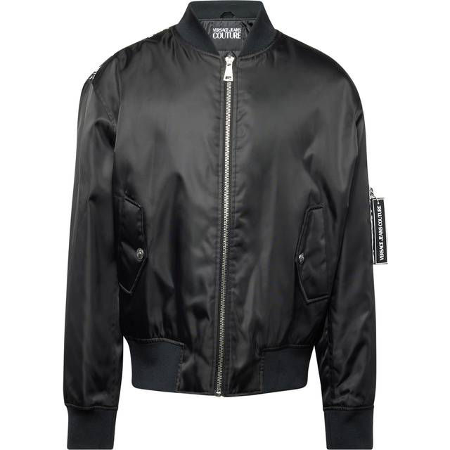 Versace Jeans Couture, Bomber Jackets, male, Black, L, Jacket with logo