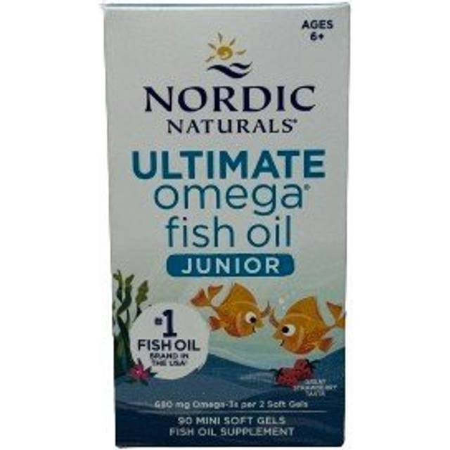 Nordic Naturals - Ultimate Omega Junior, Strawberry - 90 mini softgels -