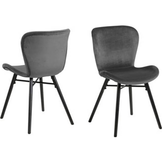 Florence Batilda Set of 2 Dark Grey Dining Chairs - Furniture To Go