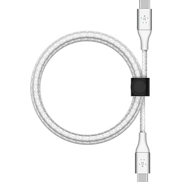 Belkin BoostCharge Braided USB-C to USB-C Cable, 2m, White