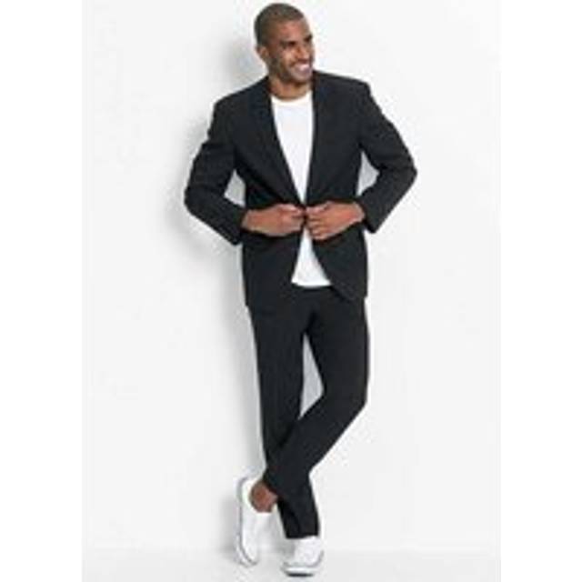 bonprix Men's 2 Piece Business Suit (Jacket & Pants) - Black