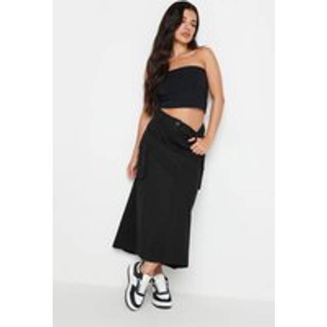 Pixiegirl Black Cargo Maxi Skirt 10 Pixiegirl | Petite Women's Midaxi Skirts
