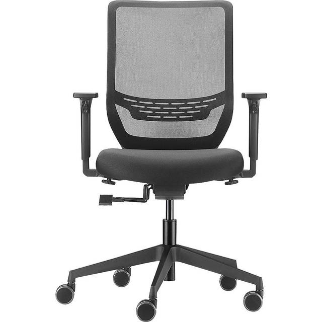 Dauphin padded back rest, with castors, padded back rest, with castors, black