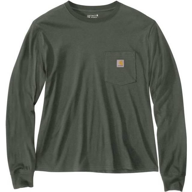 Carhartt Women's Tencel Fiber Series Loose Fit Long-Sleeve Pocket T-Shirt  Frosted Balsam