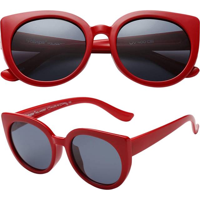 PolarSpex Girls Sunglasses-Polarized Toddler Cat Eye Sunglasses-Unbrea