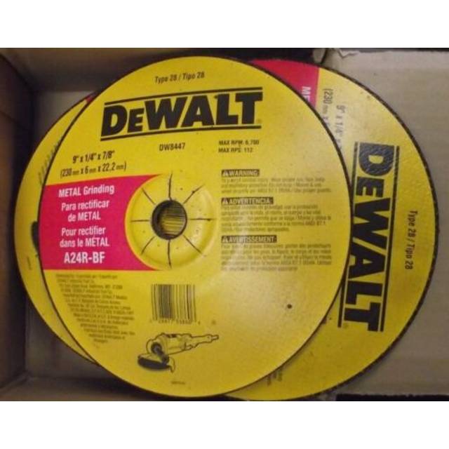 DEWALT DW8447 9-Inch by 1/4-Inch by 7/8-Inch T28 Metal Grinding
