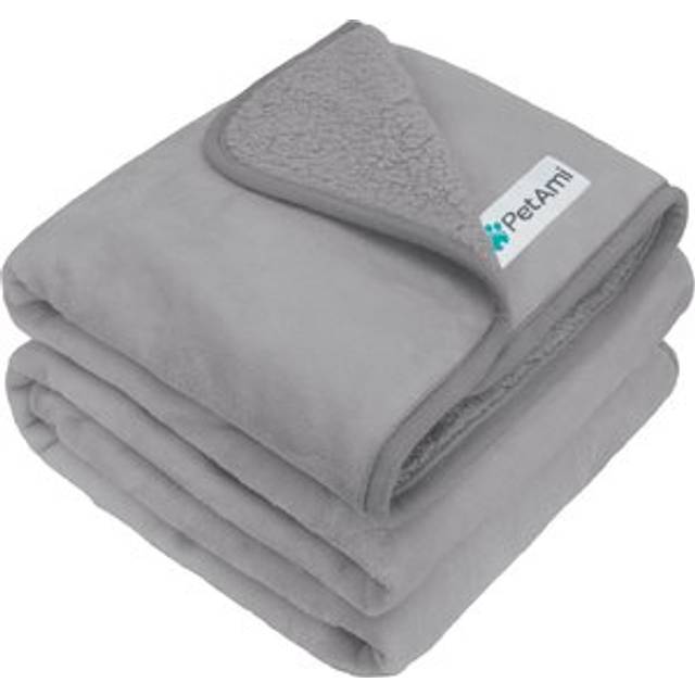 PetAmi Waterproof Dog Blanket for Large Giant Dogs  Pee Proof Pet Blanket Sherpa Fleece Crate Cover  Reversible Cat Throw Bed Kennel Protector  Soft P