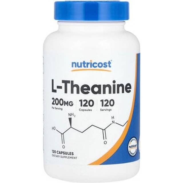 Nutricost L-Theanin 200mg, 120 Kapseln, Doppelte Stärke - Nicht-GMO, Glutenfrei