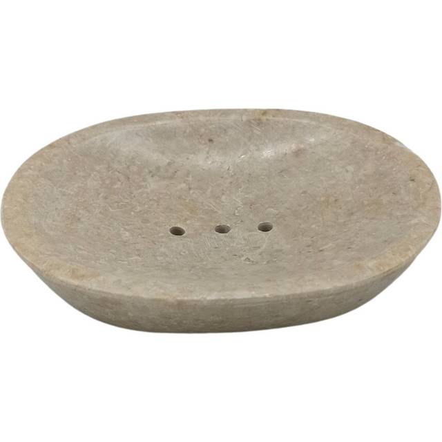 Classic Oval Cream Marble Soap Dish