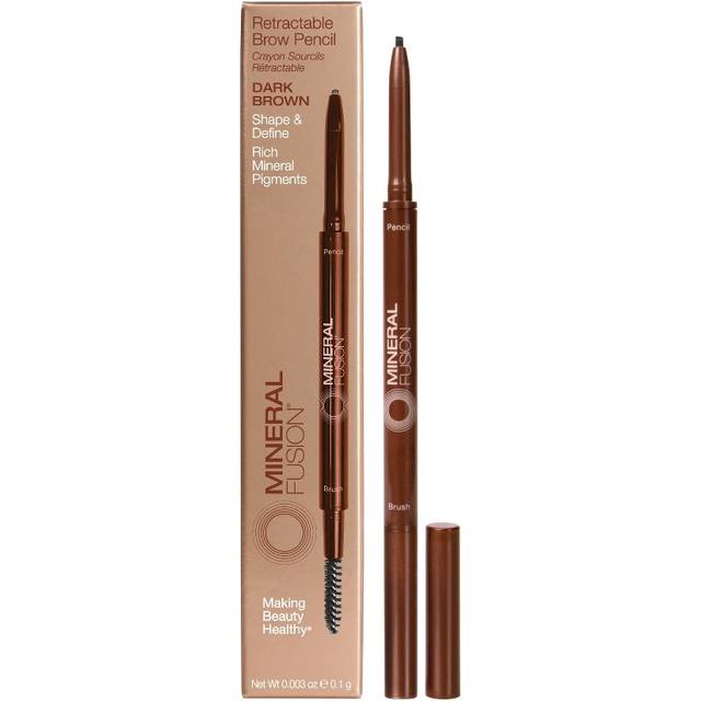 Mineral Fusion Retractable Brow Pencil Dark Brown 0.003 oz