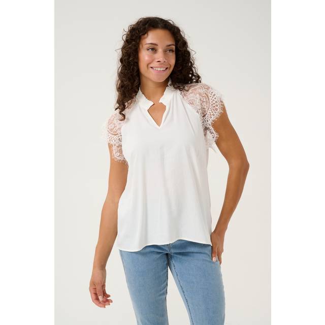 CREAM Crnola Lace Blouse |Vit |34