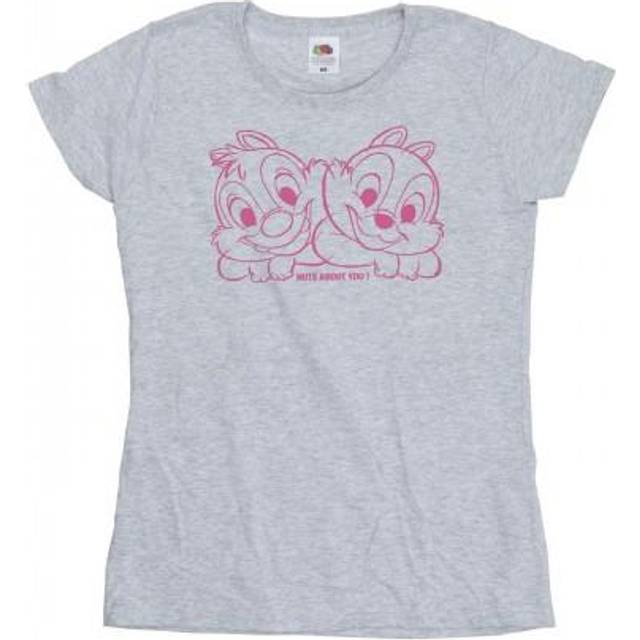 Chip ´n´ Dale Nuts About You Cotton T-Shirt - Grey
