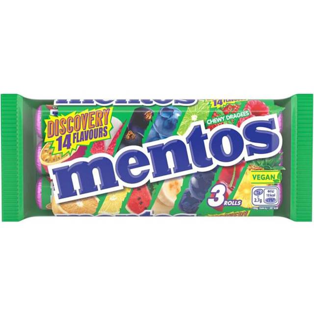 Mentos Chewy Dragees (Pack of 3)