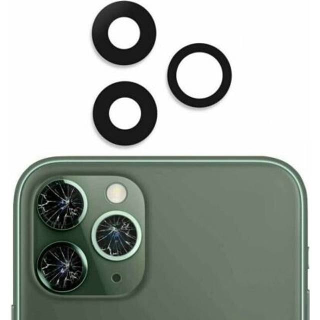 Compatible With iPhone 11 Pro / Pro Max - 3 Piece Rear Camera Lens Glass Set