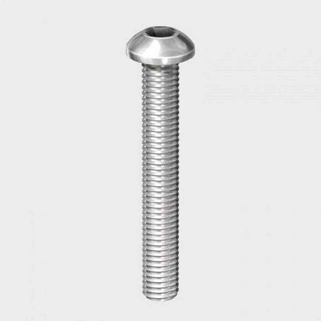 TIMCO Socket Screws Button A2 Stainless Steel - 625BUTSSX - Pack of 1- you get 9
