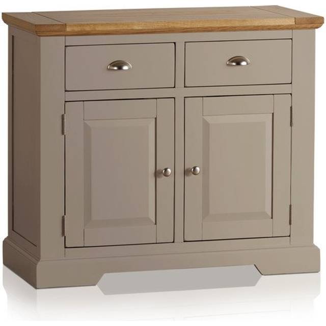 Handmade 100% Solid Natural Oak & Grey Paint Sideboards - Small Sideboard - St. Ives Range - Oak Furnitureland