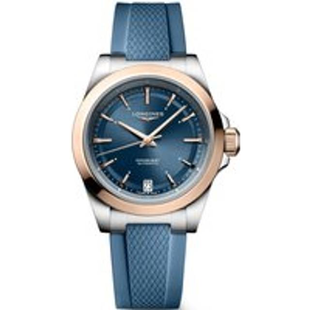 Longines Conquest 34mm Stainless Steel and 18ct Rose Gold Automatic Ladies Watch