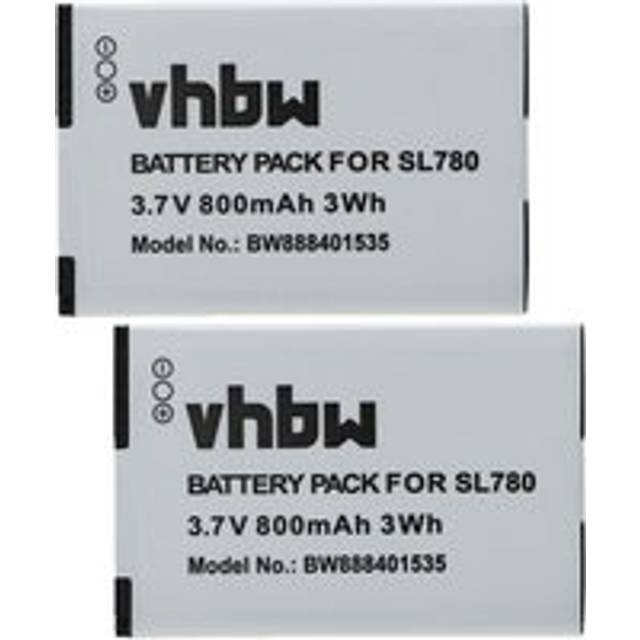 Vhbw - 2x Battery Replacement for Siemens S30852-D2152-X1, 4250366817255, V30145-K1310K-X444 for Wireless Landline Phone (800mAh, 3.7 v, Li-Ion)
