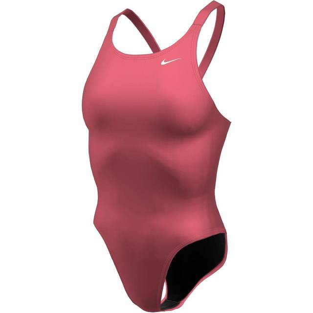 Nike Hysrastrong Solid Fastback One Piece - Hot Punch, Pink, Size 18, Women