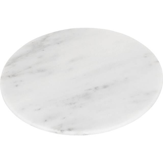 Round Marble Placemat / Chopping Board - 30cm - White