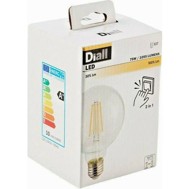1x 9w led g95 decor 95mm globe 2700k warm white lamp, es, e27 light bulb lamp