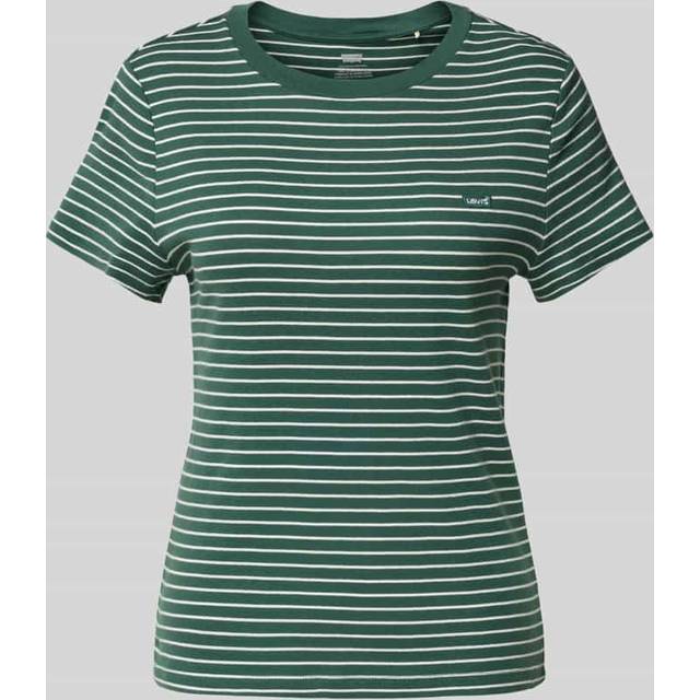 Levi's Essential Hm T-Shirt maury stripe bistro green