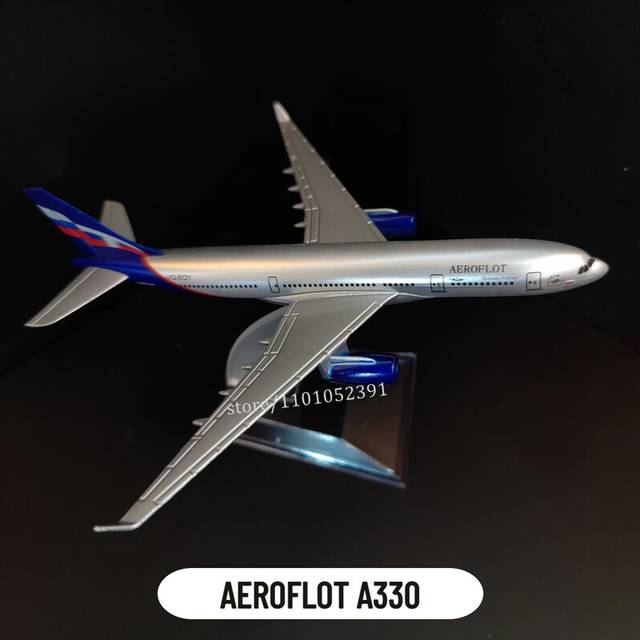 (32.Aeroflot A330) Scale 1:400 Metal Aircraft Replica DHL Boeing 757 Airplane Diecast Model