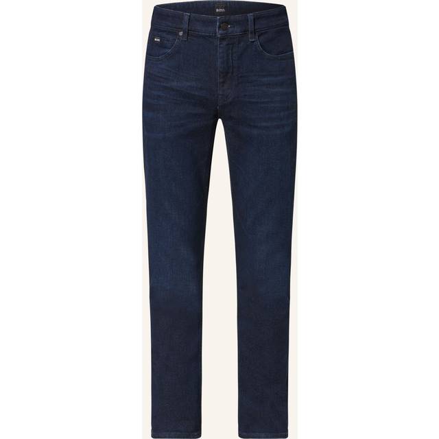 BOSS Delaware 3 Slim Fit Cashmere Touch Jeans - Navy, Navy, Size 32, Length Regular, Men -  length REGULAR,32