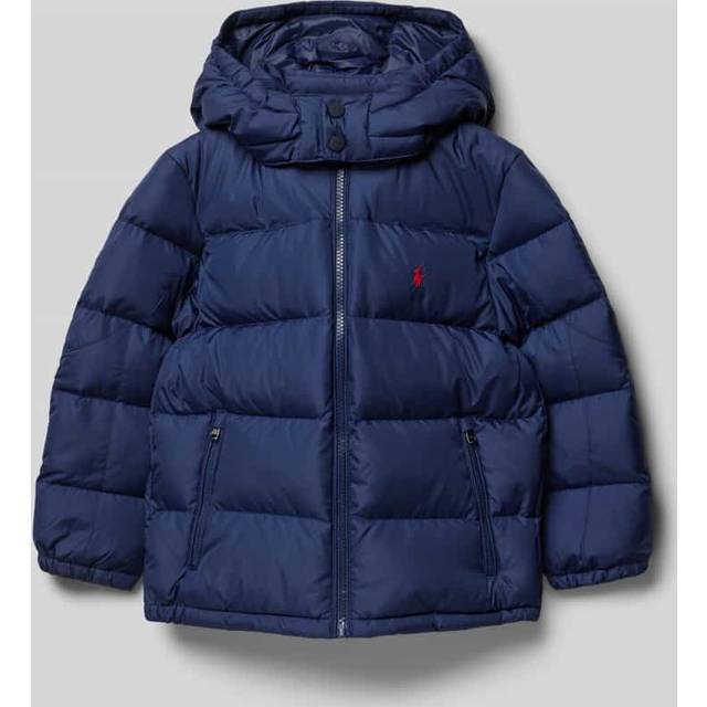 RALPH LAUREN KIDS Ripstop Down Hooded Jacket |Marinblå |109-116