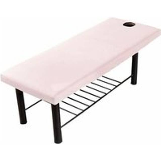 Massage Bed Sheet, Beauty Massage Sofa Cover with Face Hole, Elastic Edge (Pink)