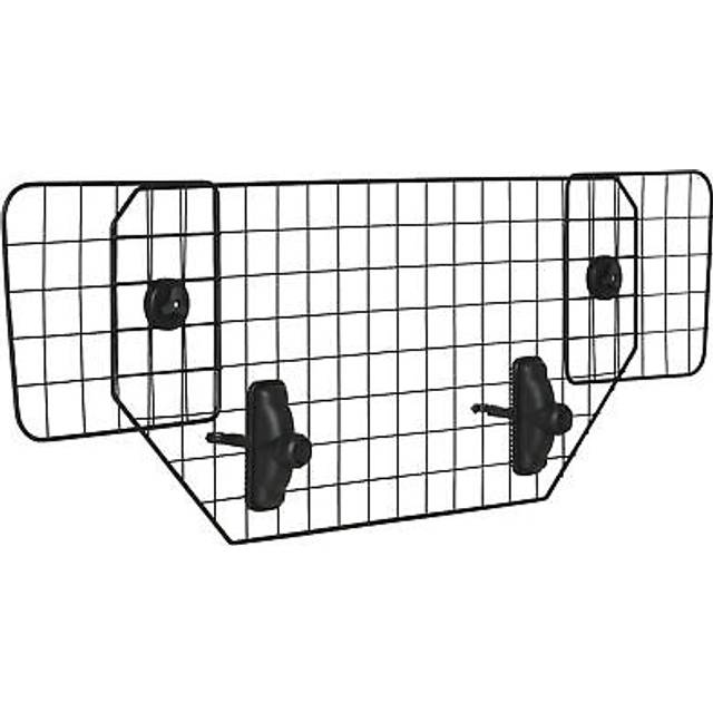 Pawhut car dog guard mesh boot barrier pet headrest travel, 90-120w x 40.5h cm