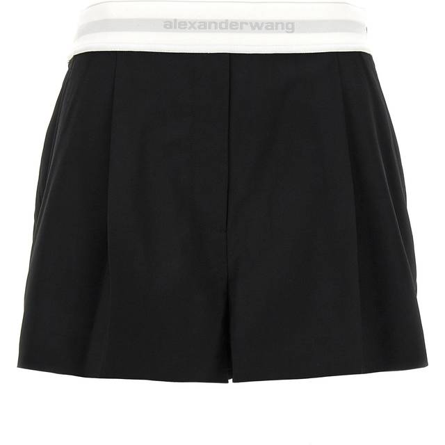 Alexander Wang Black Pleated Shorts - BLACK 001 - US 2