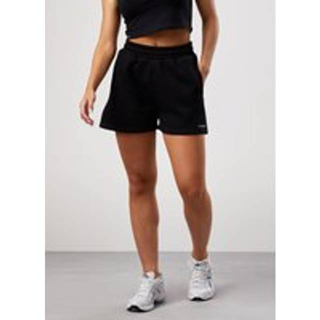 Gym King Womens Fleece Short - Black, Black, Size 6, Women