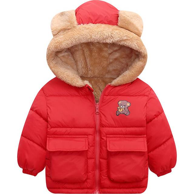 (Red, 3-4Years) Baby Kids Boys Girls Jackets Fleece Coats Outwear
