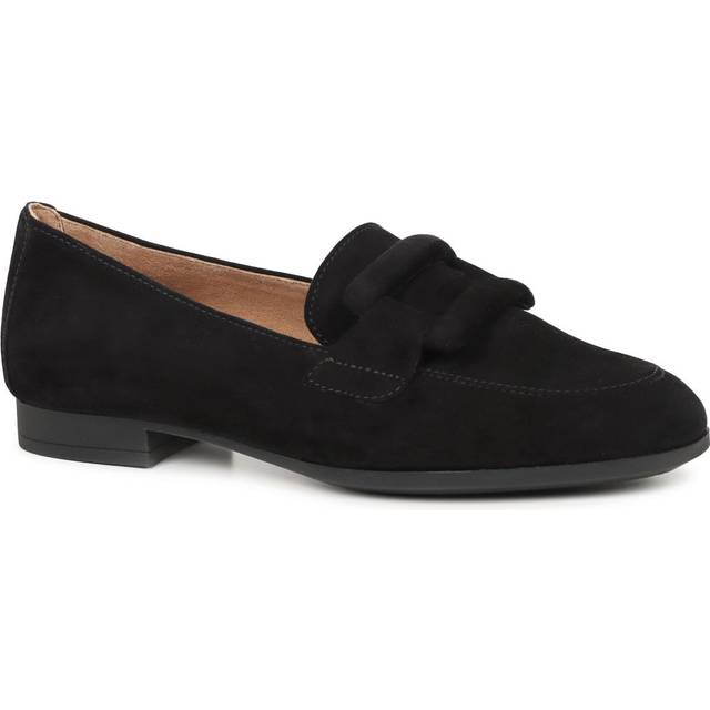 Gabor Breanne Womens Loafers Colour: Black Suede, Size: 3