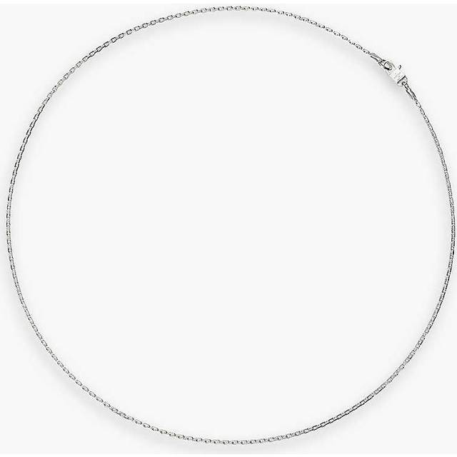 Hatton Labs Mens Sterling Silver Mini Anchor Sterling-silver Chain Necklace 20in - STERLING SILVER