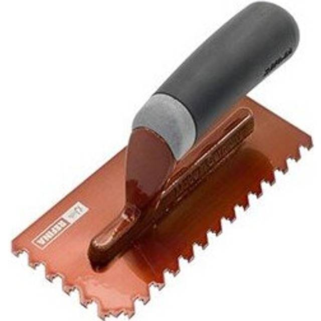 Refina hudz notchtile rose gold trowel h45 6mm lh/rh 8" -11"- 14" tile trowel