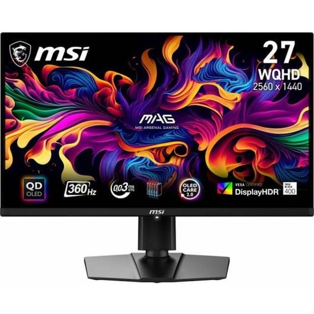 MSI MAG 271QPX QD-OLED E2, 67,3 cm (26.5"), 2560 x 1440 pixlar, Wide Quad HD, QDOLED, 0,03 ms, Svart
