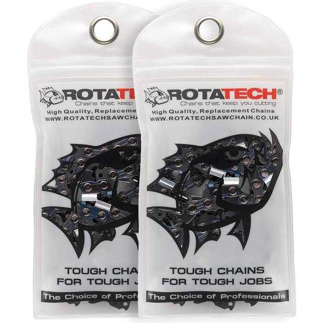 "2 X 16"" 40cm Rotatech Chainsaw Chains. 3/8"" LP Pitch, 0.50"" Gauge, 55 DL Drive Links. Compatible With Stihl 018 MS180"