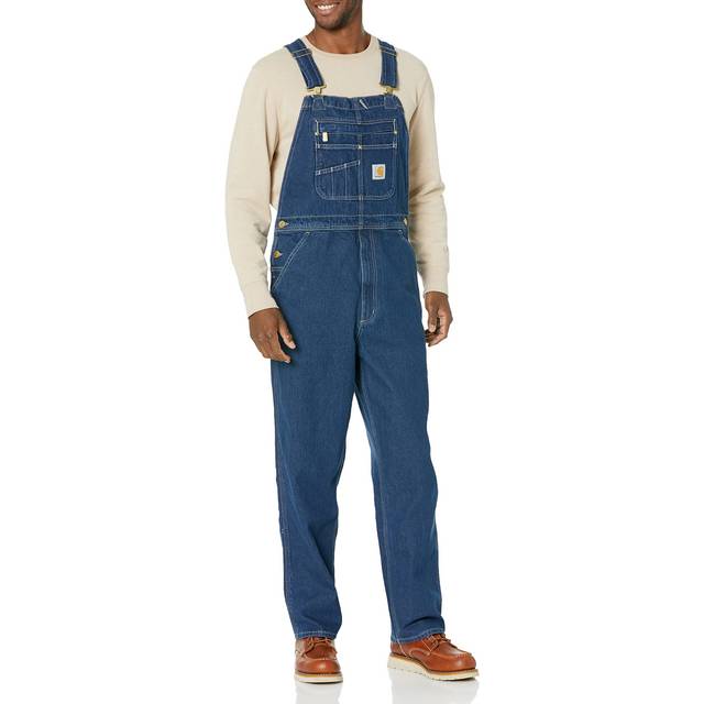 Carhartt Men's Loose Fit Denim Bib Overall (Big & Tall)  Darkstone  54 x 34