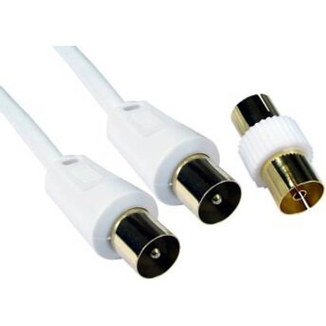 Cables Direct TV Coax 20m coaxial cable F White