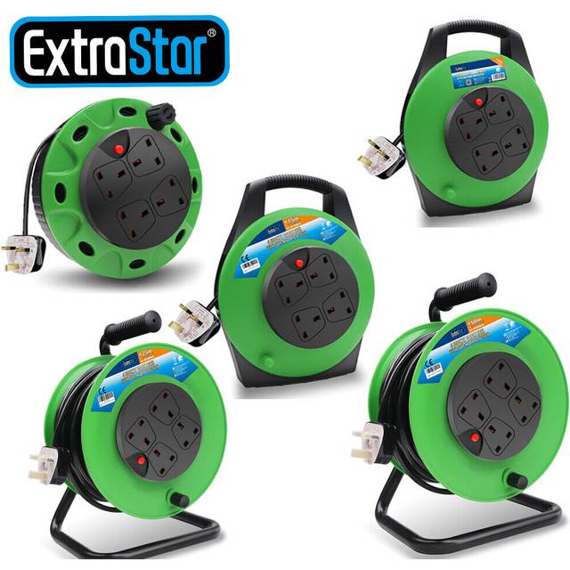 ExtraStar 4 Sockets Cable Reel 5 Meter Over-Heat Protection