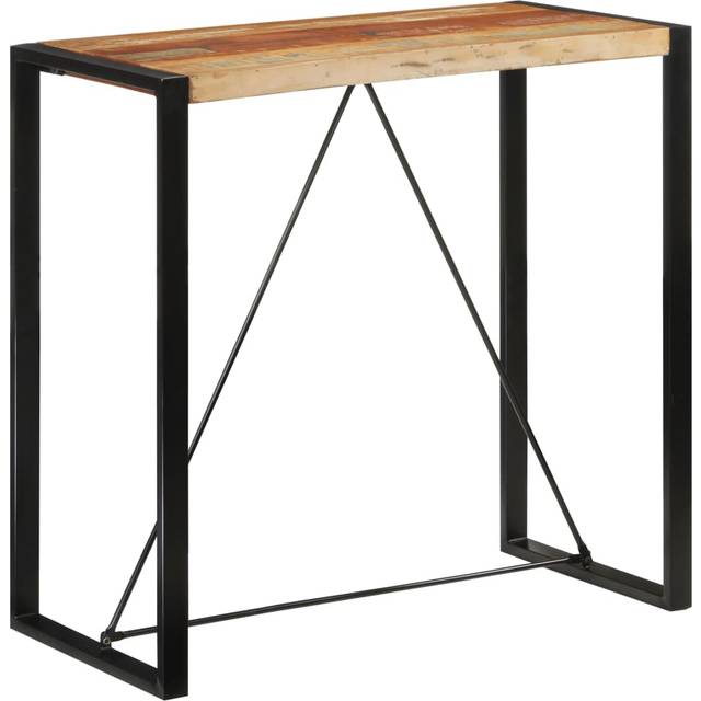 vidaXL Bar Table 110x55x110 cm Solid Wood Reclaimed - Brown