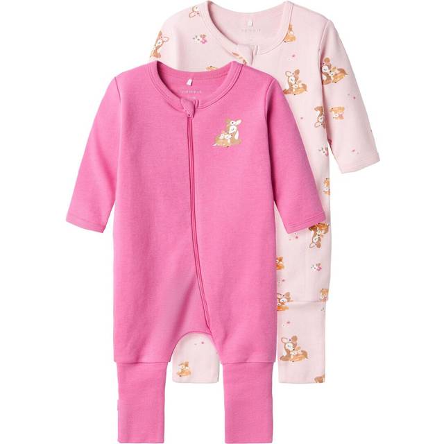 NAME IT Girl pyjamas 2-pack, Ibis Rose, 56
