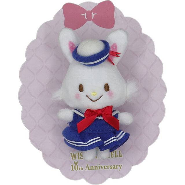 (Navy Bunny Pin) My Melody Plush Brooch Cute 10th Anniversary Sanrio Rainbow Park Limited Edition