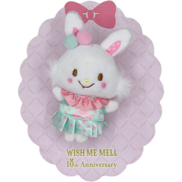 (Swim Bunny Pin) My Plush Melody Brooch Cute 10th Anniversary Sanrio Rainbow Park Limited Edition