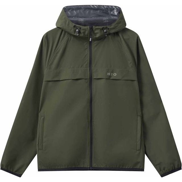 H2O - Regnjakke - Basic Rømø LW Rain Jacket - Packable - Army