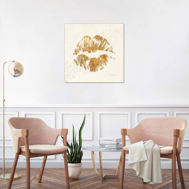 &#39;Shoe Fetish Quotes VIII Light&#39; Painting Print on Wrapped Canvas (45.72cm H x 45.72cm W x 3.81cm D)