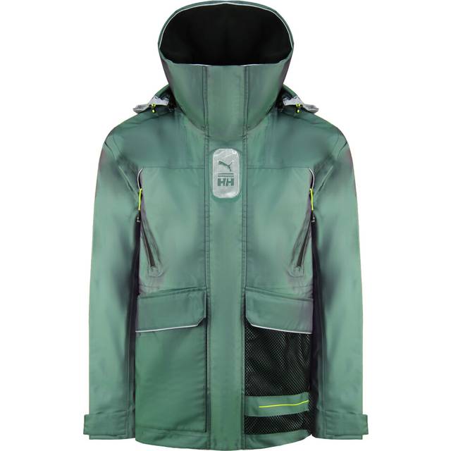 Puma x Helly Hansen Long Sleeve Zip Up Green Mens Hoodie Jacket 598277 94 - Size Small