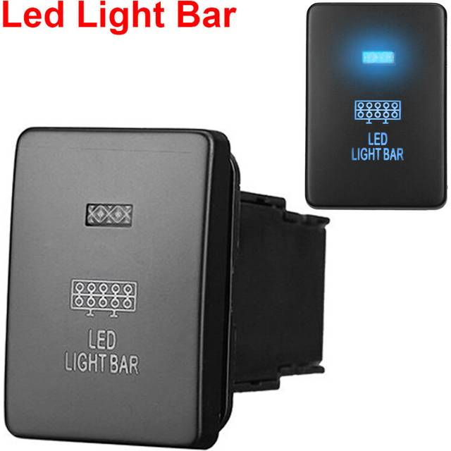 (Led Light Bar) 12V Light Button Fog car switchDriving Spot Rear Light LED Light Bar For